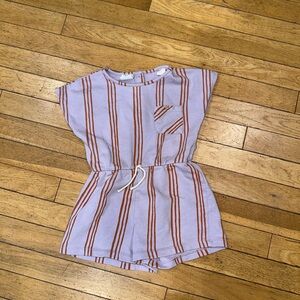 Girl’s Zara short sleeve romper striped